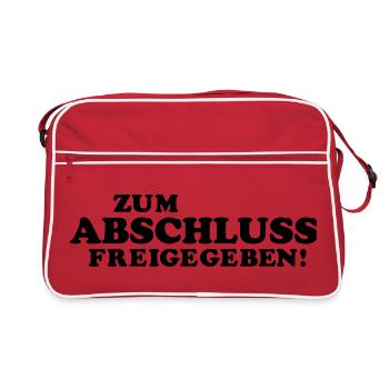 diplôme d'études secondaires exigeant - Sac Retro - rouge/blanc - Devant