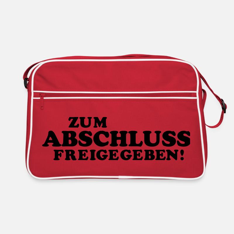 abitur spruch Retro Tasche