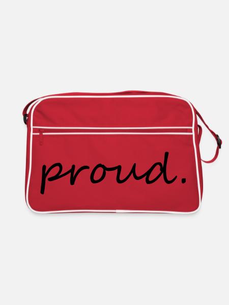 proud - Sac Retro - rouge/blanc - Devant