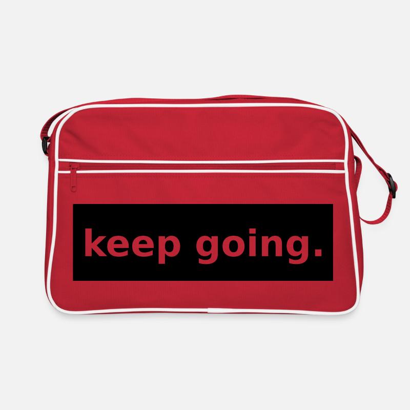 keep going Retro Tasche