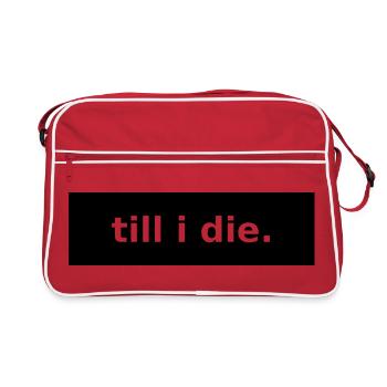 till i die - Retro Bag - red/white - Front