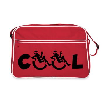 Cool wheelchair user, Cool wheelchair user * - Retro Bag - red/white - Front