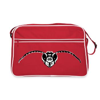 Hornet / Hornet Drone / Insect - Retro Bag - red/white - Front