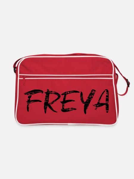Freya - Retro Bag - red/white - Front