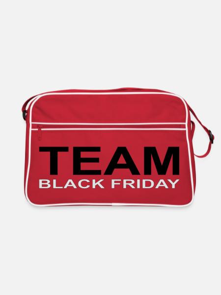 Team black friday - Retro Bag - red/white - Front