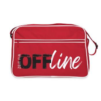 Time fia Offline - Time for Offline, Leisure - Retro Bag - red/white - Front