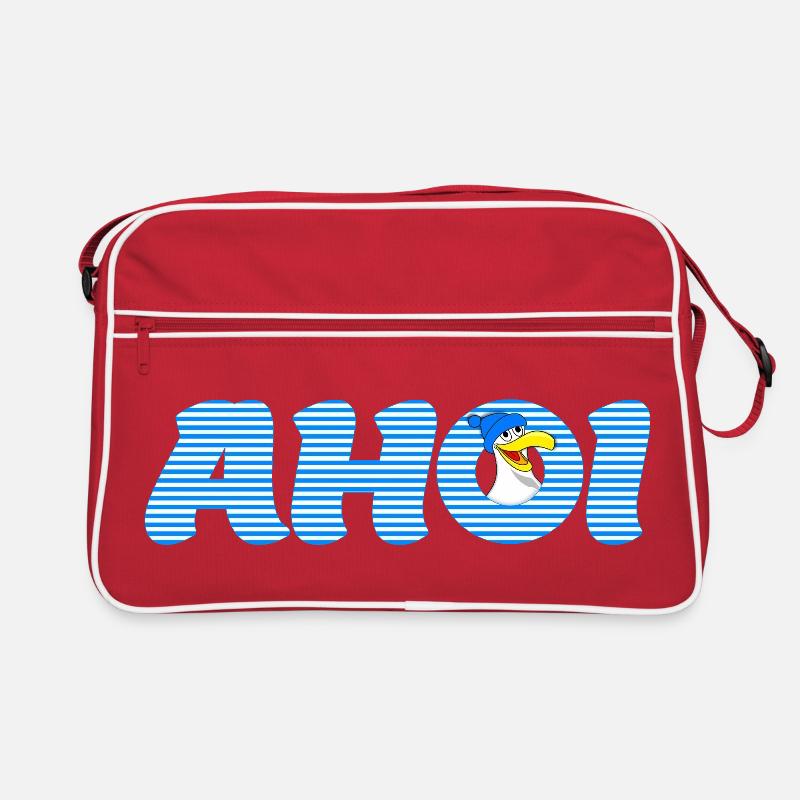 Ruf Ahoi mit Möve Retro Tasche