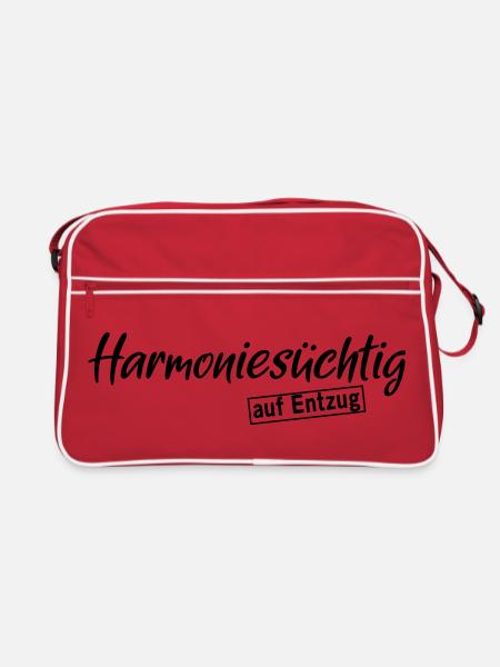 Harmony addict - Retro Bag - red/white - Front
