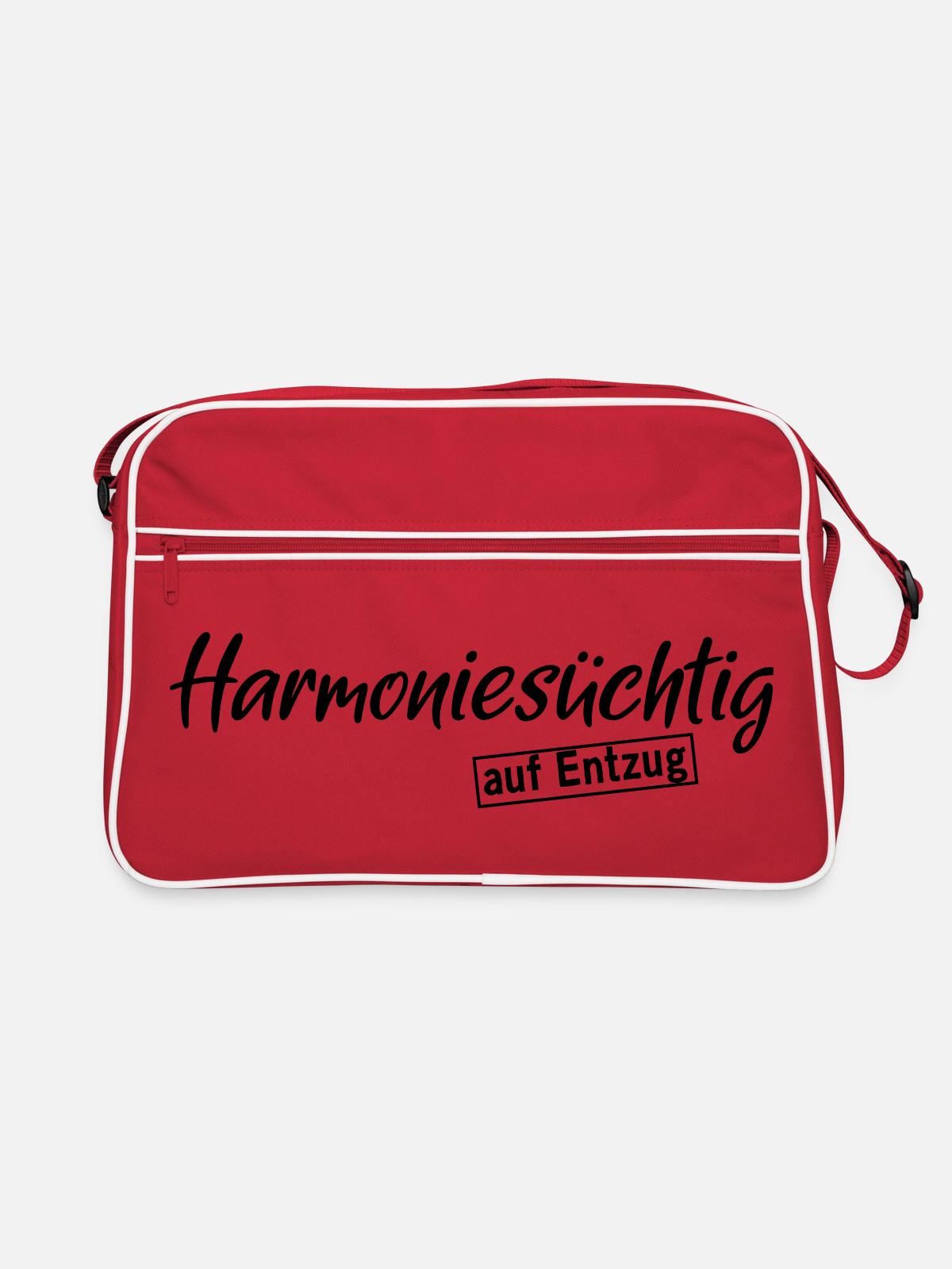 Harmony addict - Retro Bag - red/white - Front