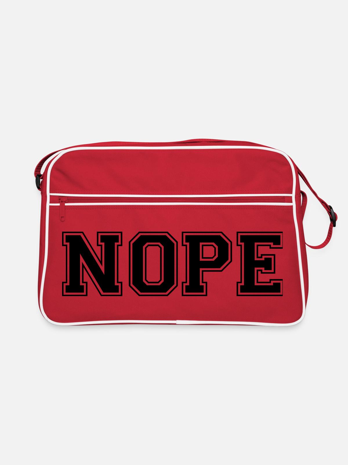 Nope - Retro Bag - red/white - Front