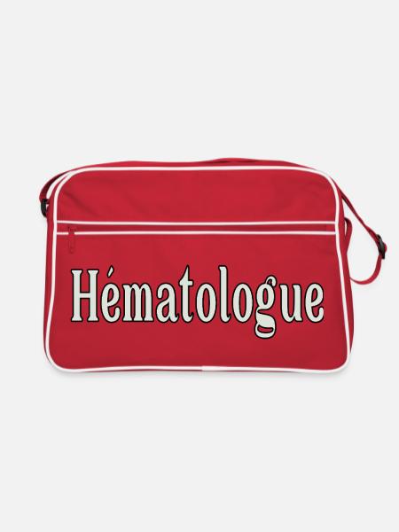 Sang Hématologue - Sac Retro - rouge/blanc - Devant