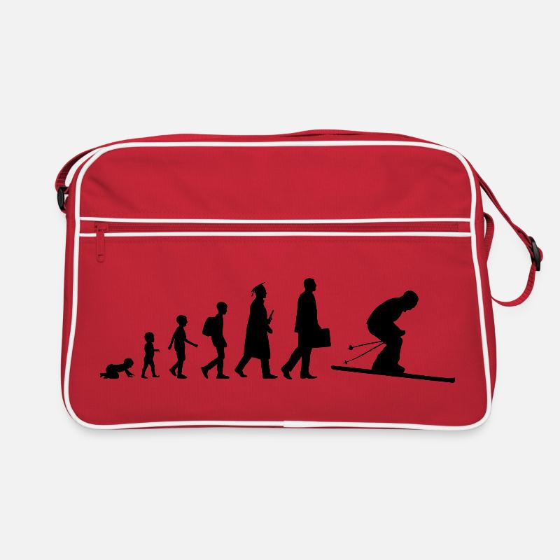 Skifahrer Evolution Retro Tasche
