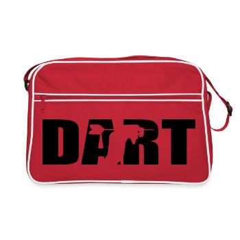 Conception de fléchettes classiques – Précision et style - Sac Retro - rouge/blanc - Devant