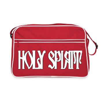 Holy Spirit lettering inverted - Retro Bag - red/white - Front