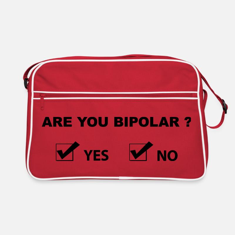 Are You Bipolar - Funny Sarcastic Humor Retro Bag