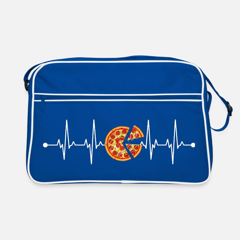 Pizza heartbeat Retro Tasche