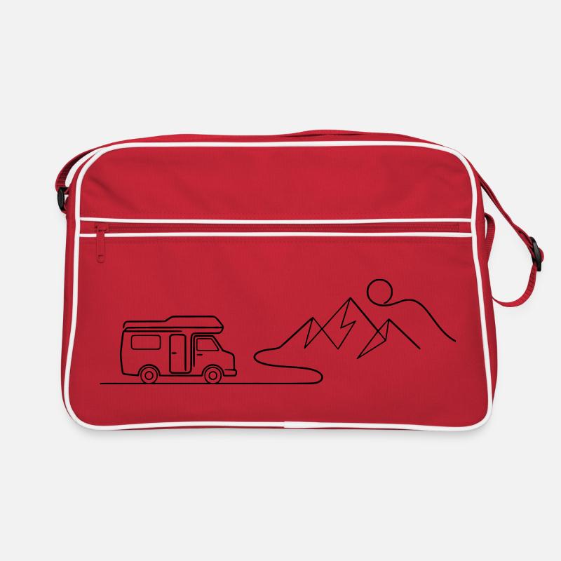 Camper Mountains Mountains Tour Retro Bag