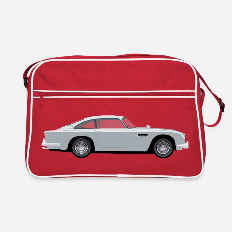 Vintage hellblaues Coupé Retro Tasche