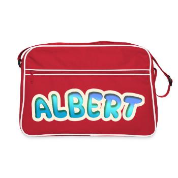 Albert as a profession - Retro Bag - red/white - Front