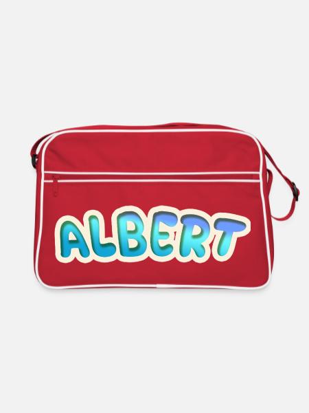 Albert as a profession - Retro Bag - red/white - Front