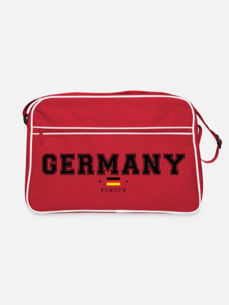 Allemagne - Sac Retro - rouge/blanc - Devant