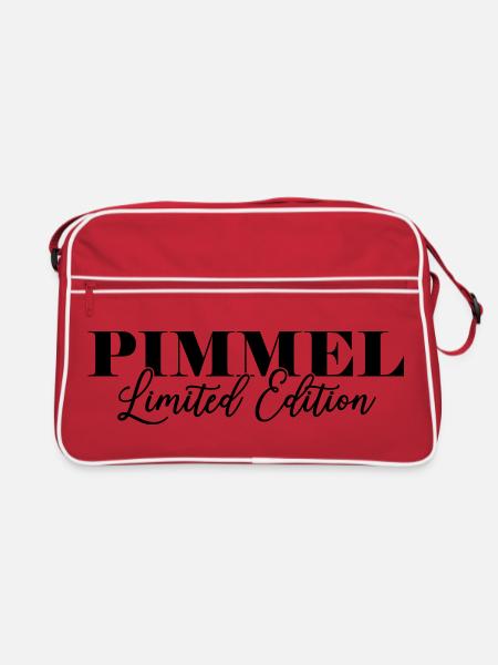 Pimmel Limited Edition - Retro Tasche - Rot/Weiß - Vorne