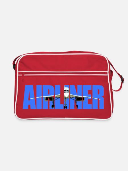 Airliner Concorde - Retro Bag - red/white - Front