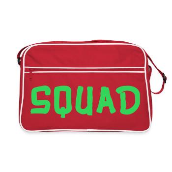 squad- - Retro Tasche - Rot/Weiß - Vorne