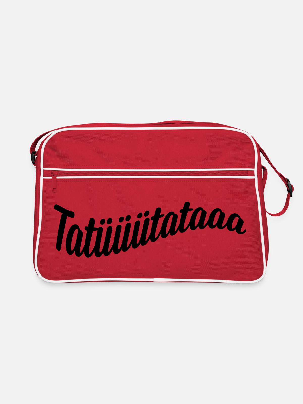 Tatütata - Retro Tasche - Rot/Weiß - Vorne