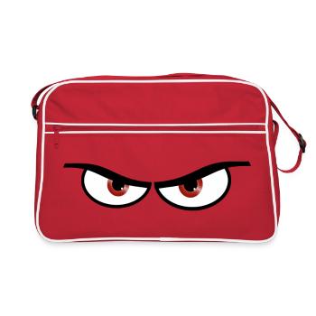 Evil eyes - gift idea - Retro Bag - red/white - Front