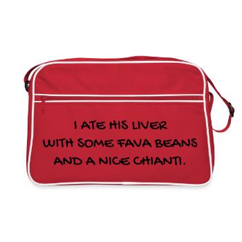 Cinéma / Citation / Série télé / Geek - Sac Retro - rouge/blanc - Devant