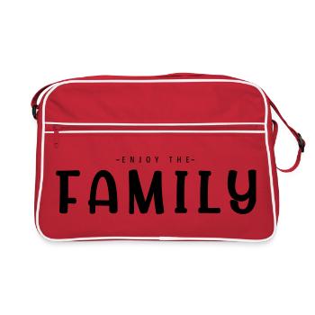 Enjoy The Family - Retro Bag - red/white - Front