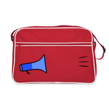 Megafon Text Template - Retro Bag - red/white - Front