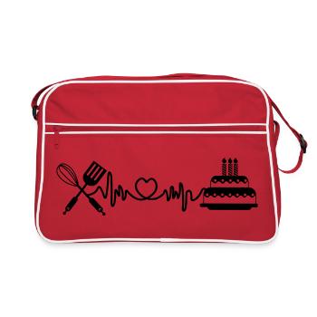 Cardio heart rate kitchen - Retro Bag - red/white - Front
