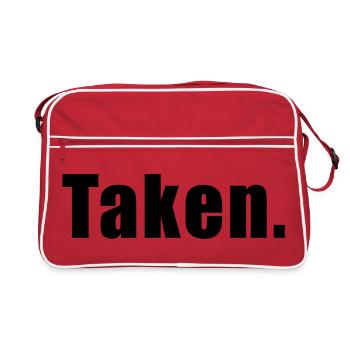 Genommen. - Retro Tasche - Rot/Weiß - Vorne