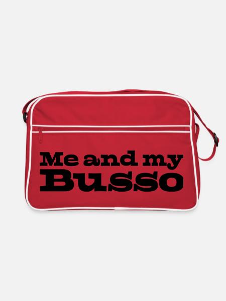 32 Moi et mon Busso - Sac Retro - rouge/blanc - Devant