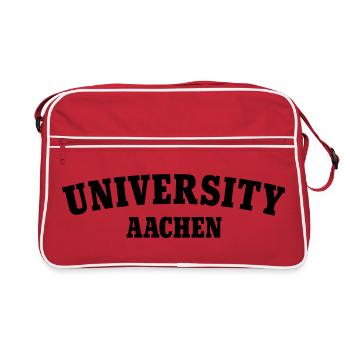 Université d’Aix-la-Chapelle - Sac Retro - rouge/blanc - Devant