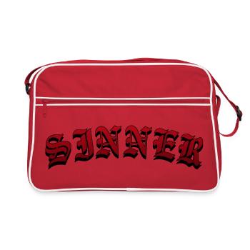 Sinner - Retro Bag - red/white - Front