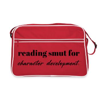 Reading Smut – BookTok Quote Design - Retro Bag - red/white - Front