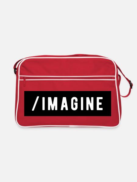 _Imagine - Retro Bag - red/white - Front