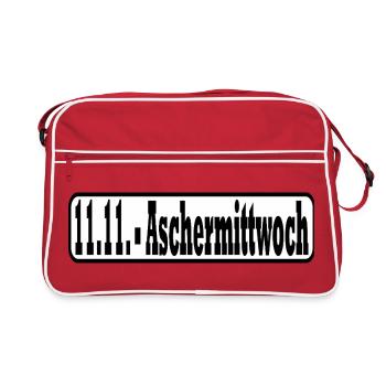 11.11. Mercredi des Cendres - Sac Retro - rouge/blanc - Devant
