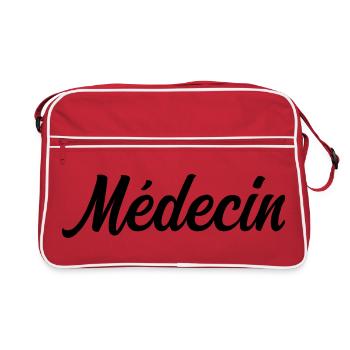 Professionnel De Santé Médecin Docteur Sauveur - Sac Retro - rouge/blanc - Devant