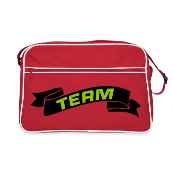 Équipe - Sac Retro - rouge/blanc - Devant