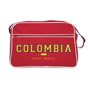 Look drapeau de style Columbia College - Sac Retro - rouge/blanc - Devant
