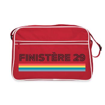 Finistere 29 T-Shirt Cadeau Humour - Sac Retro - rouge/blanc - Devant