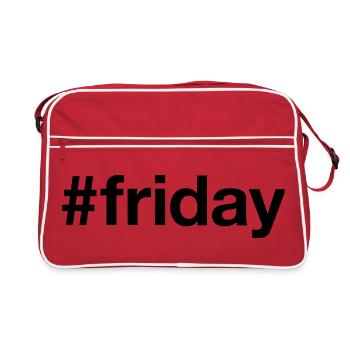 FREITAG Hashtag friday - Retro Bag - red/white - Front
