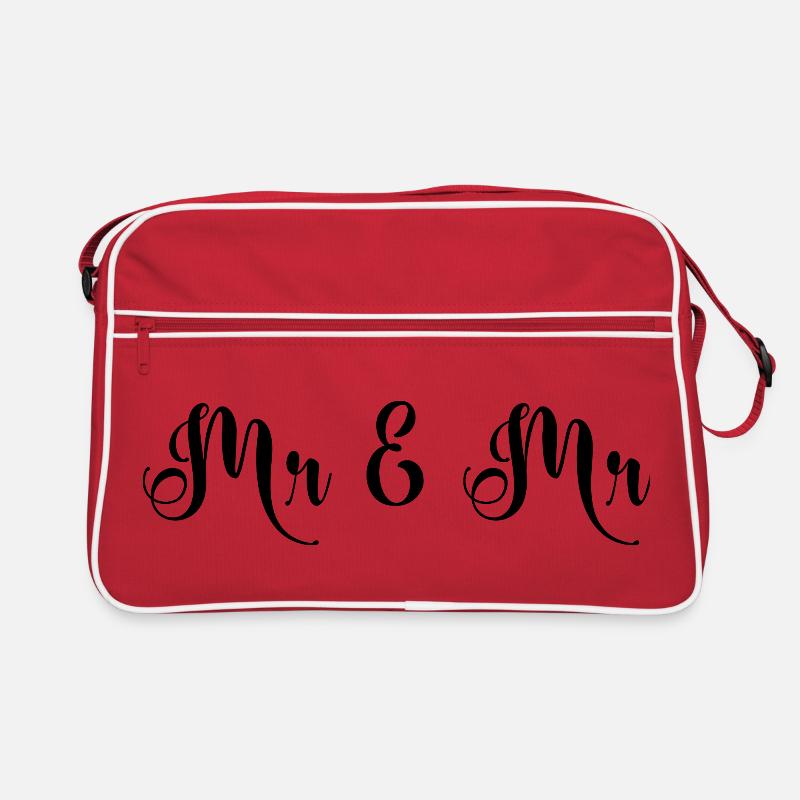 Mr & Mr Hochzeit Design Retro Tasche
