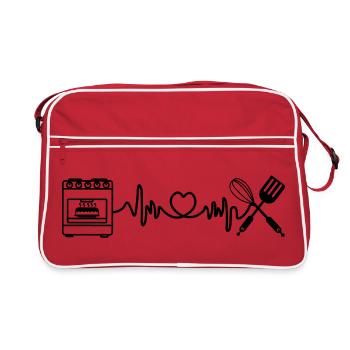 Cardio heart rate kitchen oven - Retro Bag - red/white - Front