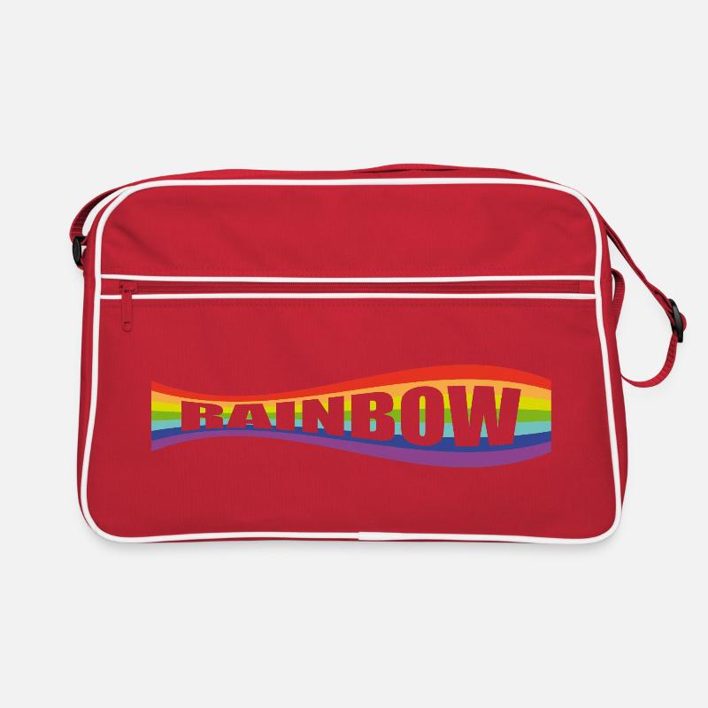 Rainbow flag variation Retro Tasche