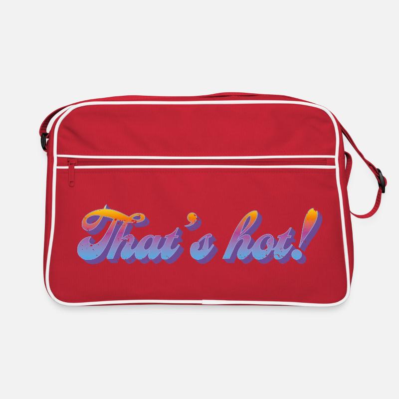 That’s hot! – Retro Gradient Style - Retro Tasche - Rot/Weiß